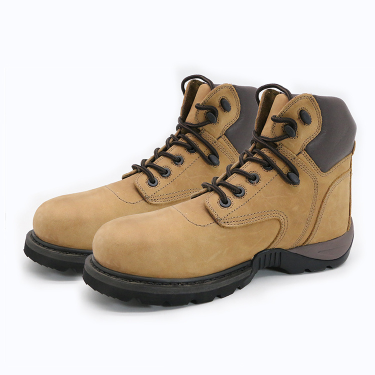 ENTE SAFETY Nubuck leather Composite toe Goodyear welted rubber sole casual safety shoes cheap men work boots