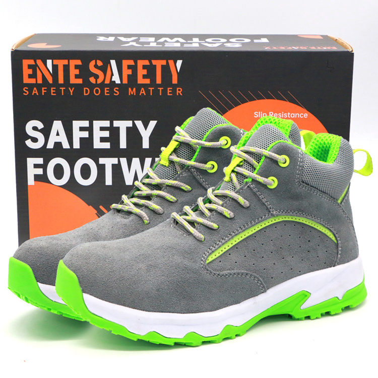 ENTE SAFETY Lightweight Soft Men CE Work Cat Boots Oil Resistant Non Slip Welding Industrial Safety Rubber Shoes For Men