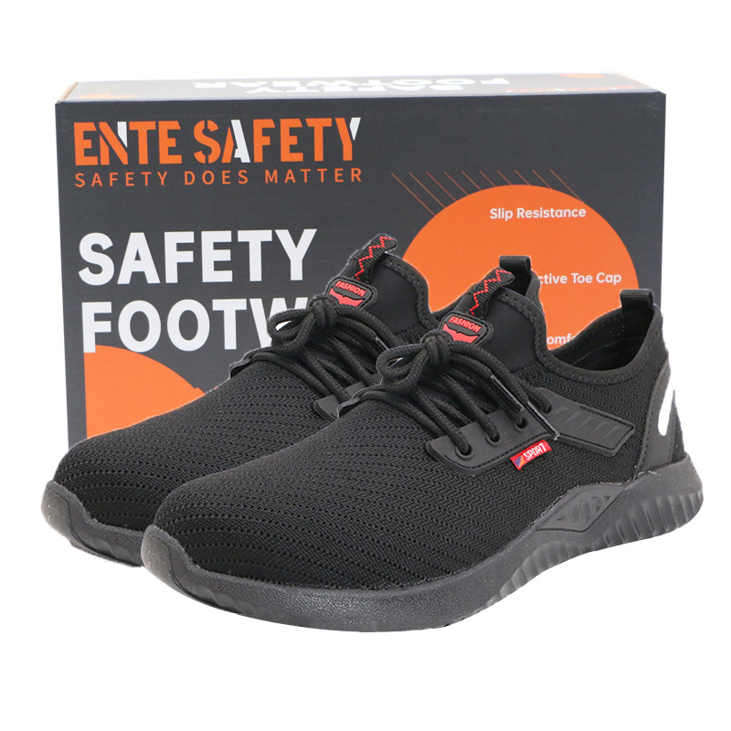 ENTE SAFETY new high quality summer fashion work shoes light weight breathable and comfortable sport men safety shoes