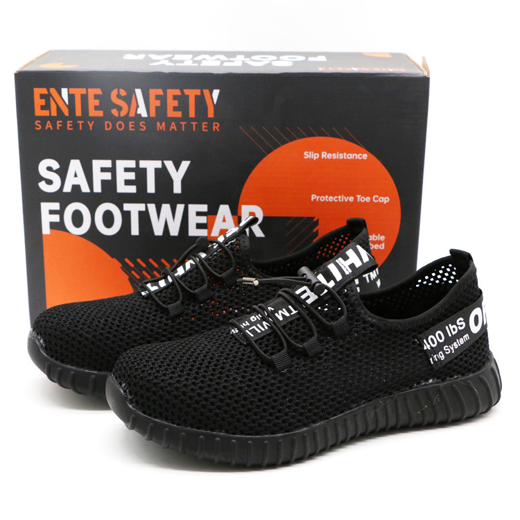 ENTE SAFETY Steel toe labor footwear functional men's safety shoes light weight breathable cement work safety shoes for men