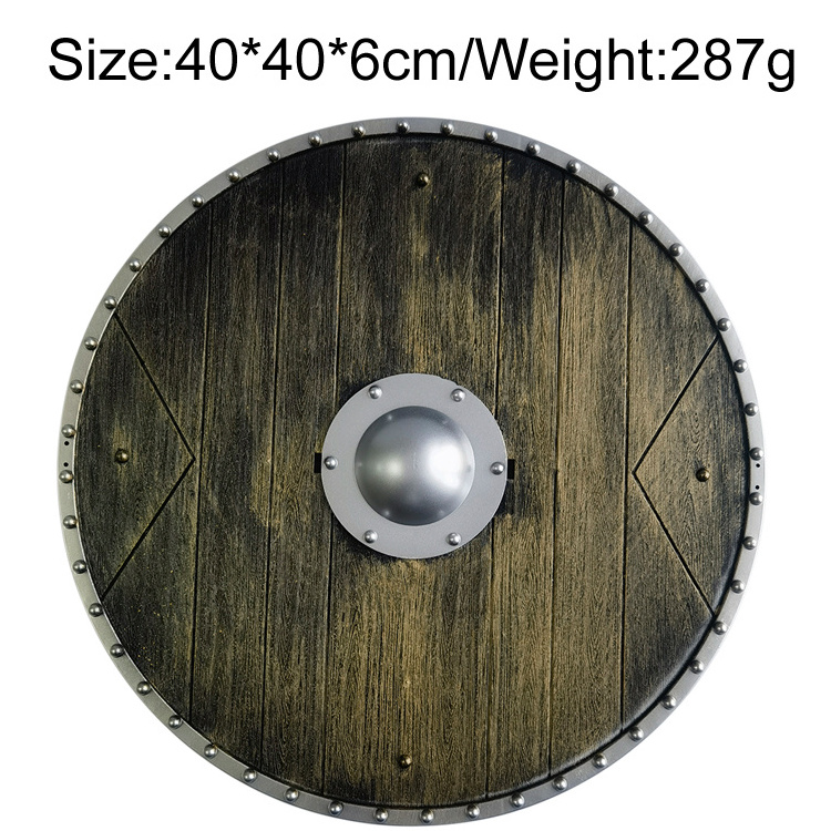 Rome Round Shield Weapon Toy Play Halloween  Cosplay props Viking Age Shield toy figure weapons Medieval knife and sword