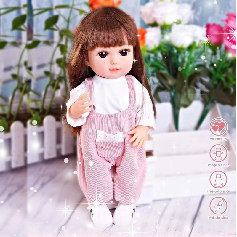 2024 new product  Most Popular Fashion Style Full Vinyl Body Realistic Lifelike Reborn Dolls Big Eyes 36cm Silicone Doll