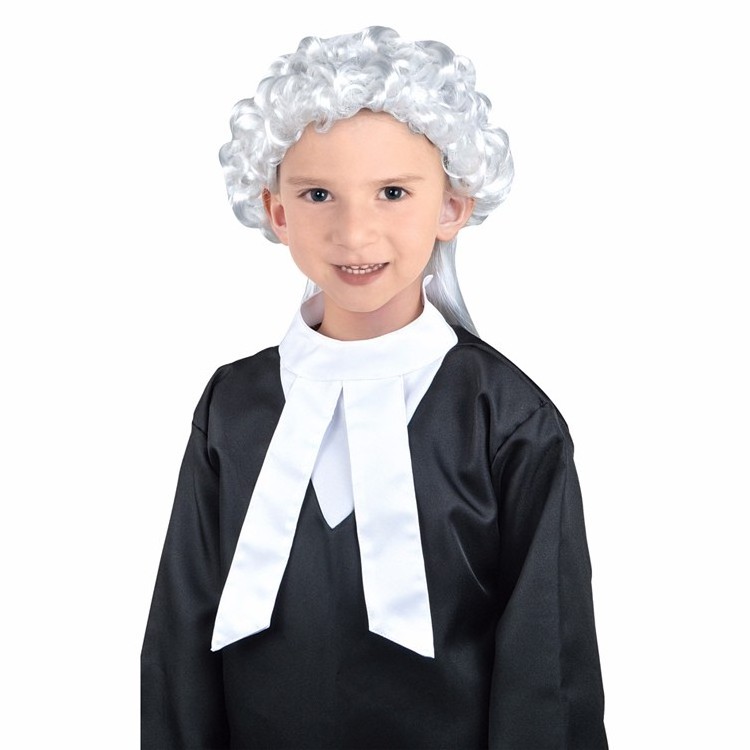 Hot Sale judge and lawyer Children Career day Uniform Suit Halloween Costumes for Kids lawyer wigs party props costume