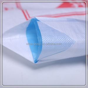 2023 supplier 100% polypropylene customized plastic packing bag 54*63cm white laminated putty powder valve pp woven sack