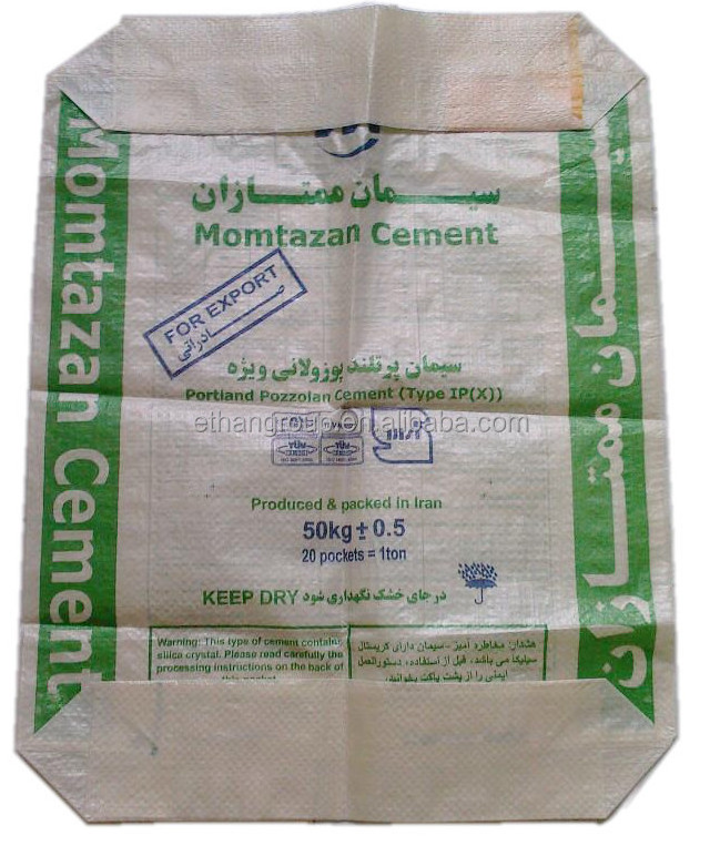 50kg plastic cements bags bopp opp laminated portland pp woven cement bag 25kg valve bags