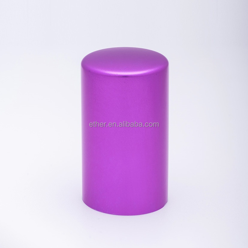 Aluminum Cylinder round 15mm bottle neck aluminum perfume bottle cap