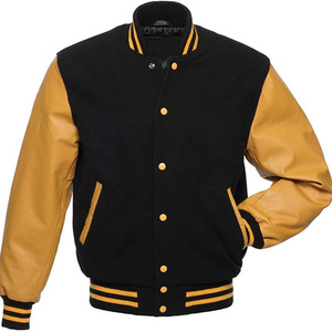 High Quality Letterman Varsity Jackets Wool Body Genuine Leather Sleeves Winter wear Smart and Stylish Men's Jacket