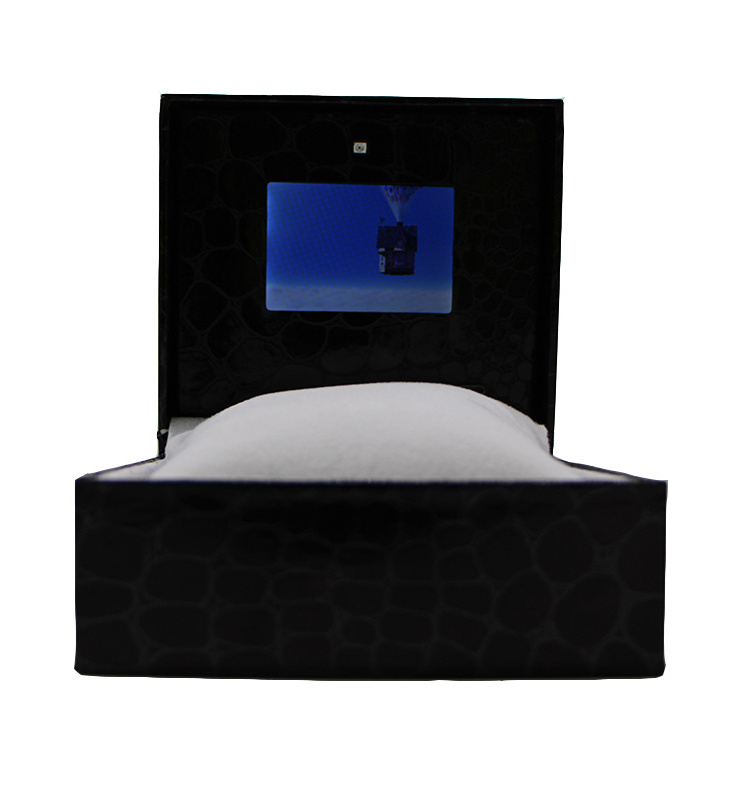 Video gift box  digital  business velvet  invitation card lcd screen gift box