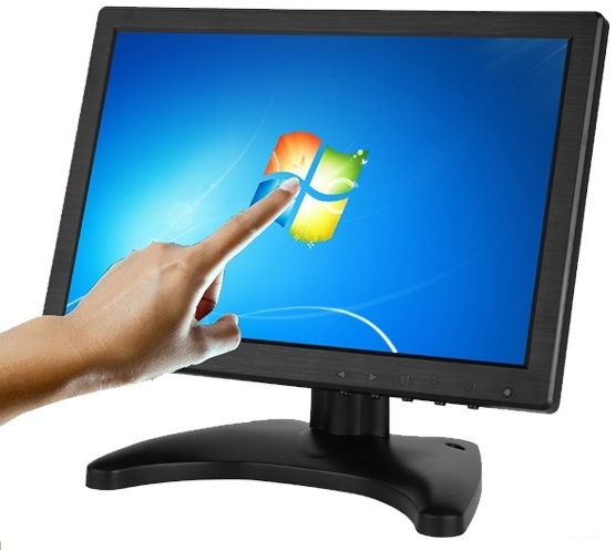 Small size 10 inch IPS lcd monitor 10.1 inch widescreen monitor with BNC VGA USB for cashier