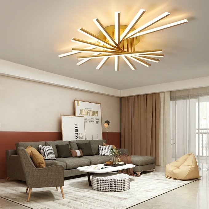 Good quality acrylic modern led ceiling lamp rotating ceiling lights for living room ceiling light fixtures ETL8910091