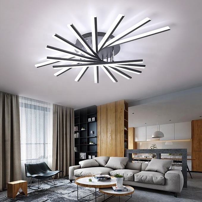 Good quality acrylic modern led ceiling lamp rotating ceiling lights for living room ceiling light fixtures ETL8910091