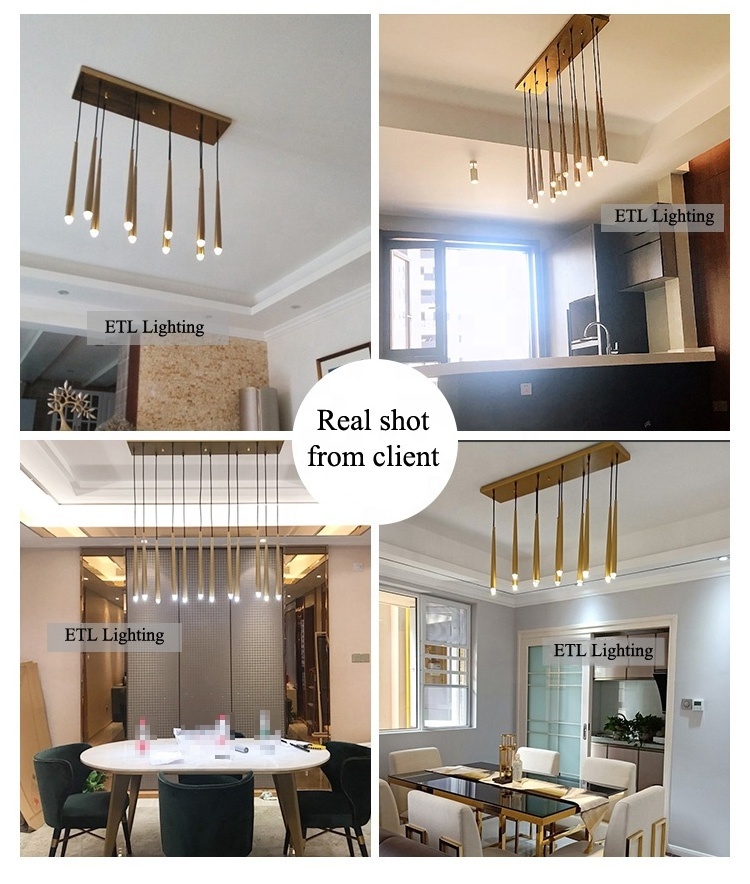 New Arrival Brass Color Kitchen Island Lights Kitchen Lighting Pendant Hanging Lights