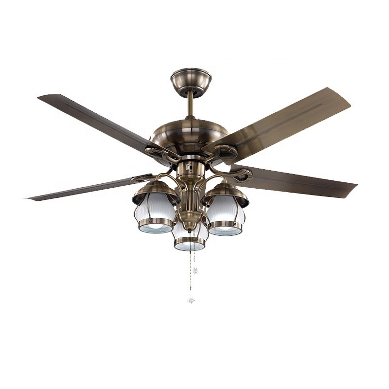 Decorative ceiling fan with led light chandelier ceiling fan light 52 inch fan lamp ETLF0012