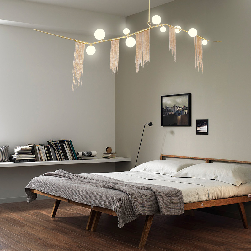 Home decoration modern design Chain Pendant Light Fixture Lustre Hanging Suspension light ETL89054