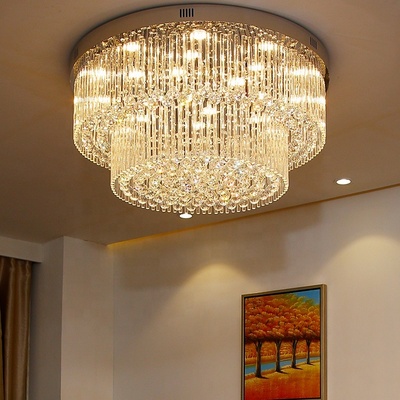 LED surface mounted crystal ceiling lights fancy round ceiling lamp lights for home ETL60357