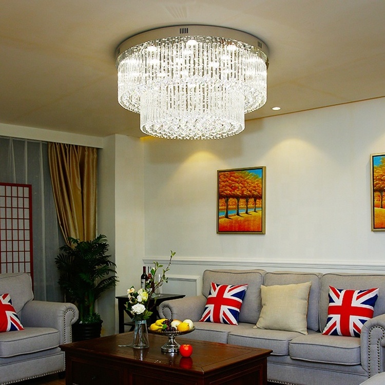 LED surface mounted crystal ceiling lights fancy round ceiling lamp lights for home ETL60357