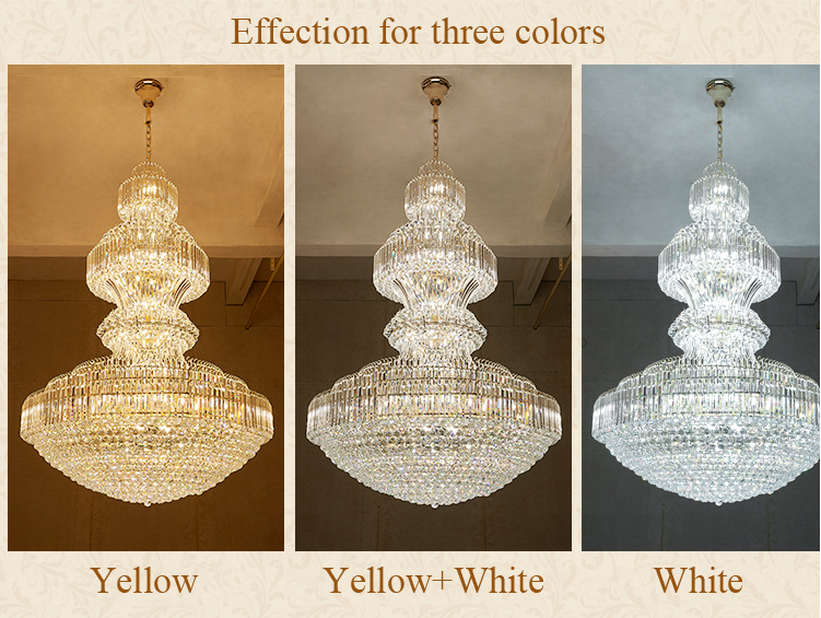 Extra Large Luxury Banquet Hall Chandeliers Pendant Lights Crystal Chandelier Lighting