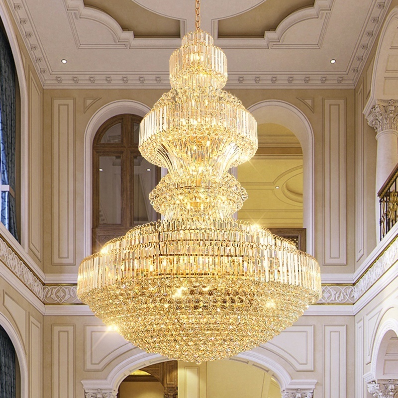 Extra Large Luxury Banquet Hall Chandeliers Pendant Lights Crystal Chandelier Lighting