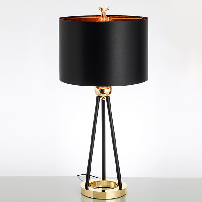 Black fabric table lamp for living room ETL32013