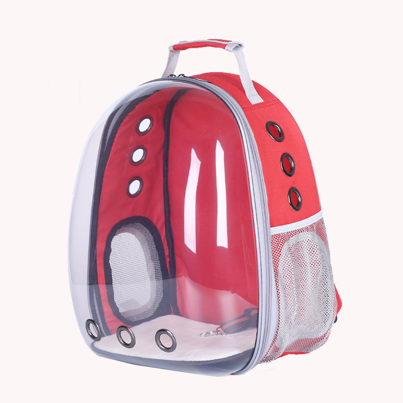 Pet Dog Backpack Portable Outdoor Cat Dog Carrier Bag Travel Suitcase For Pet Travel Transparent Case