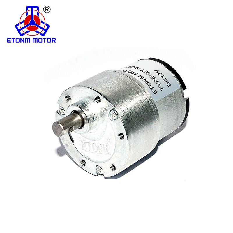 ETONM ET-SGM37G Gearbox Motor Reduction 37mm 12 Volt Dc Geared Motor 12v Dc Gear Motor