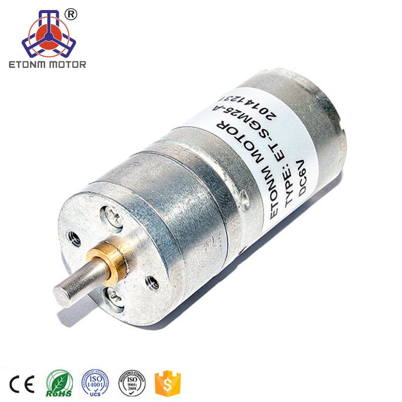 3v dc motor with gearbox high torque small size 25mm for safe and locking 6-24v