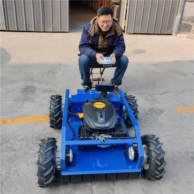 Four-wheel drive with Remote Control For Grass Cutting Advanced Technology Gasoline Powered Lawn Mower