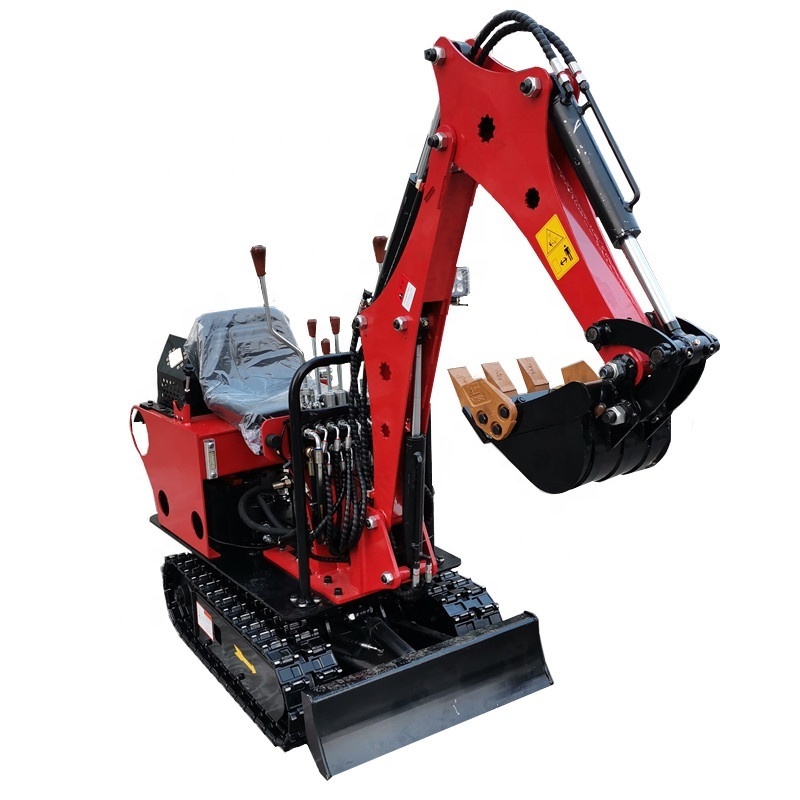 China Small Hydraulic Crawler Excavator Mini Excavadora 1 Ton Minibagger with Shovel