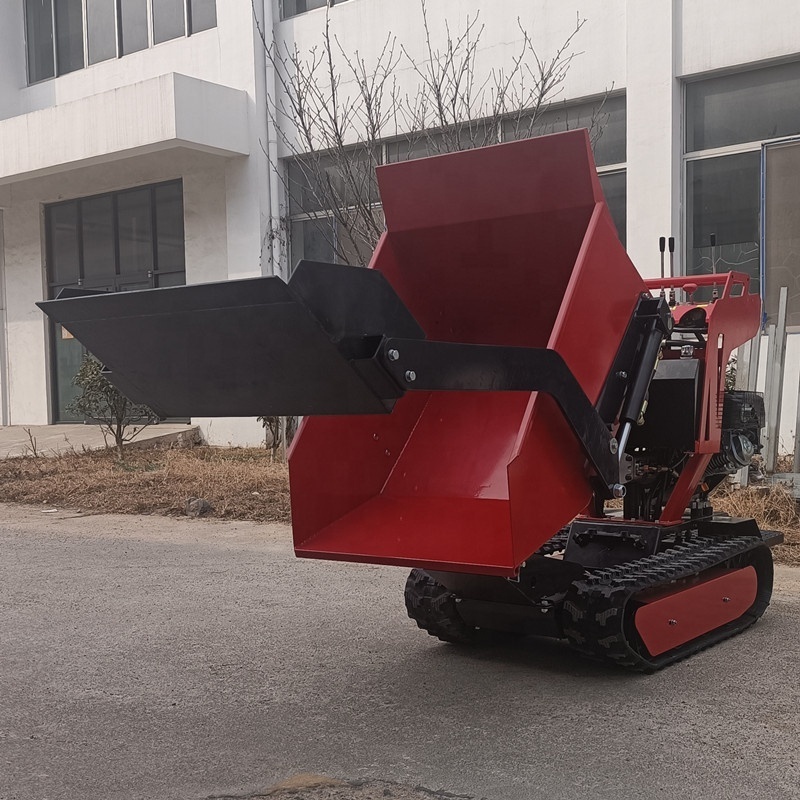 Small Track Mini Dumper 500kg 800kg  Track Dumper Mini dumper Hydraulic Crawler Tracked Vehicle