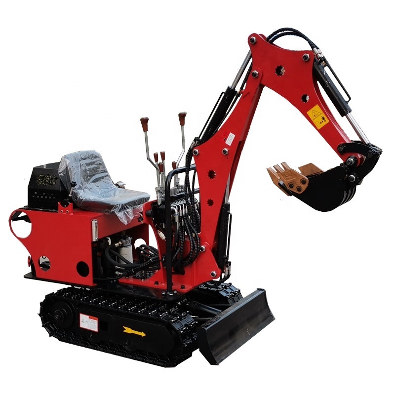 China Small Hydraulic Crawler Excavator Mini Excavadora 1 Ton Minibagger with Shovel