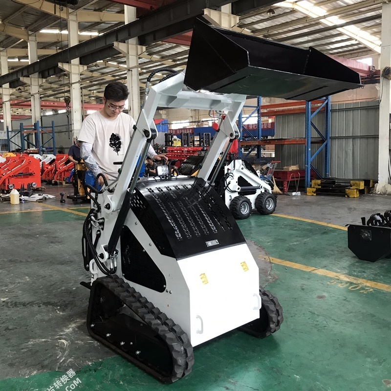 Manufacturer Mini Loader 4WD Tractor with Front End Loader and Backhoe Mini Tractors Yellow Green UNIQUE Training Long Power ISO