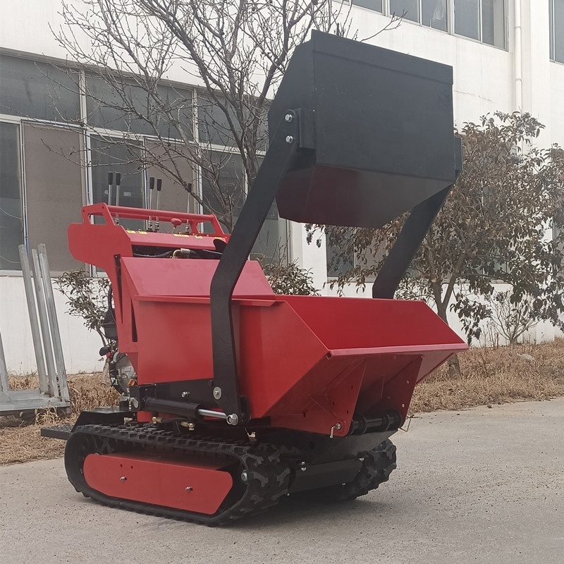 Small Track Mini Dumper 500kg 800kg  Track Dumper Mini dumper Hydraulic Crawler Tracked Vehicle