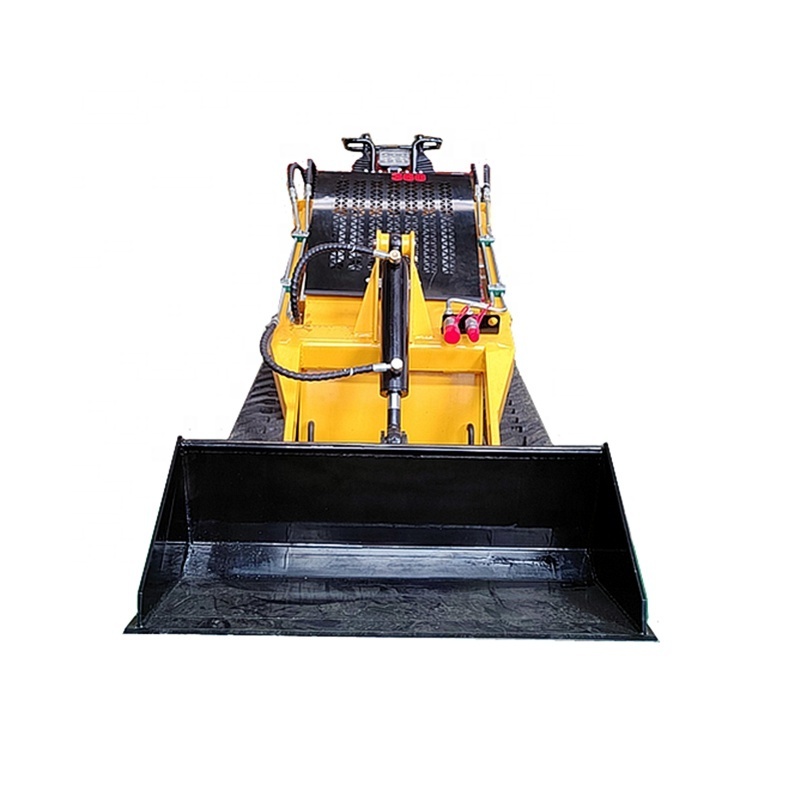 China made skid steer full hydraulic front loader mini skid steer loader factory price can match all kinds of accessories