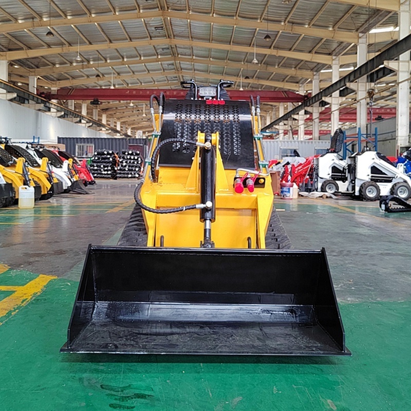 China made skid steer full hydraulic front loader mini skid steer loader factory price can match all kinds of accessories