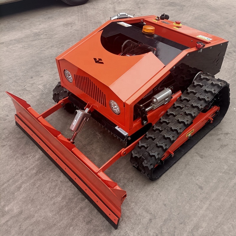 Rubber Tracked Self-propelled Intelligent Remote Control Steep Slope Mower