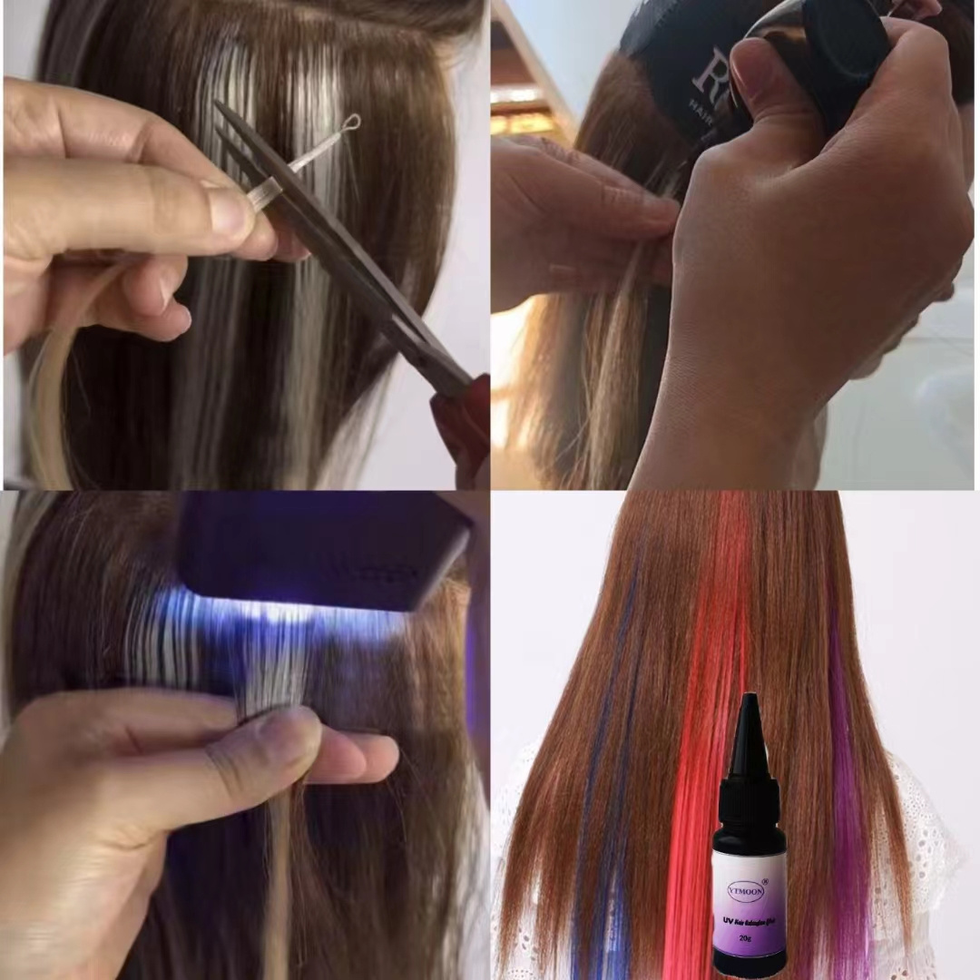 Factory wholesale super strength  UV glue for hair extension