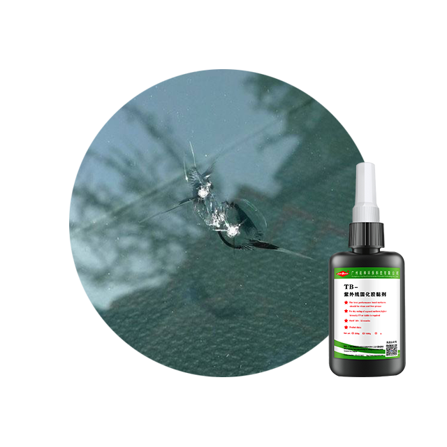 High quality products curing  fast toughness good windshield UV repair liquid  automotive glass crack repair