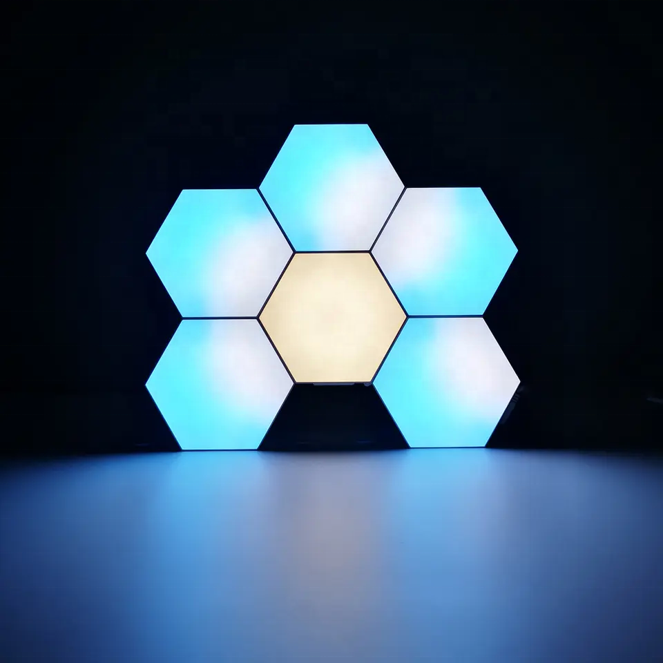 Creative Smart Removable Quantum Modular Touch Hexagon Lights Wall Lamp Led Night Light Hexagon Lights