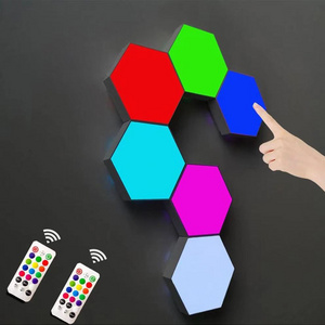 Creative Smart Removable Quantum Modular Touch Hexagon Lights Wall Lamp Led Night Light Hexagon Lights