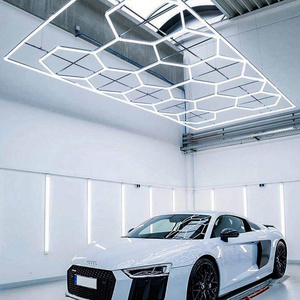 Etop 6500K Hexagon Led Lights Ceiling Light For Garage Basement Warehouse Auto Beauty Shop Car Detailing Shop