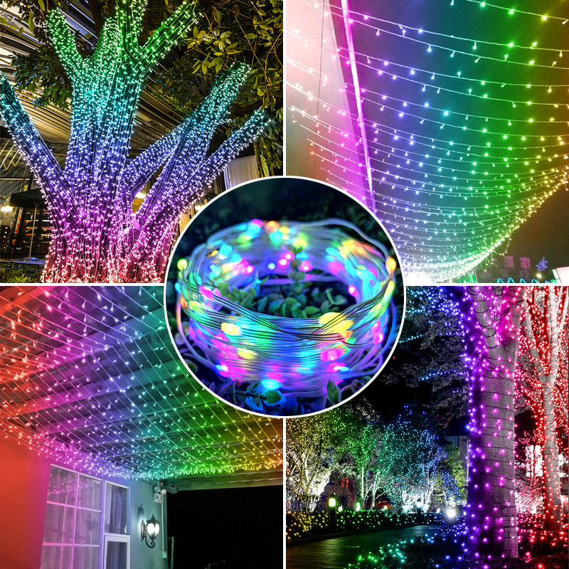 Fairy String Light Starry WS2811 RGB 12V LED String Lights For Wedding Christmas Halloween Outdoor Holiday Decoration