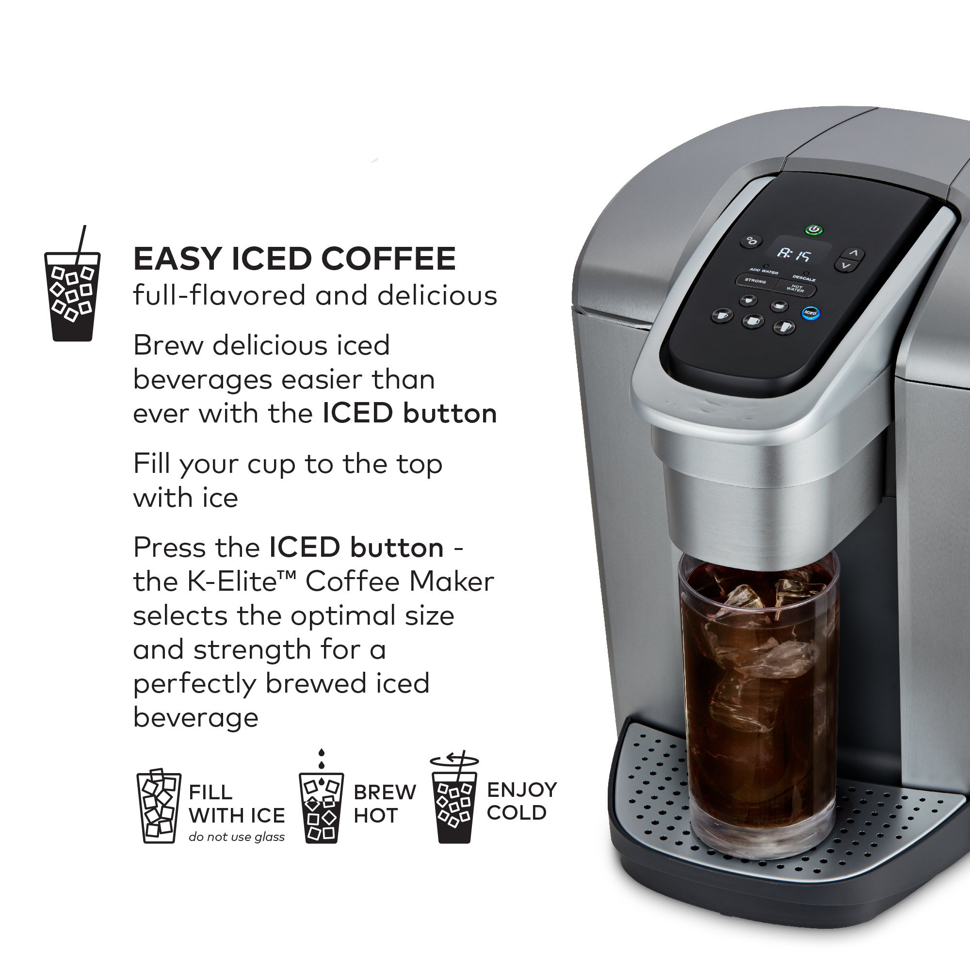 Professional Electric Espresso Coffee Machine Automatic Espresso Coffee Makers With Iced Coffee Capability