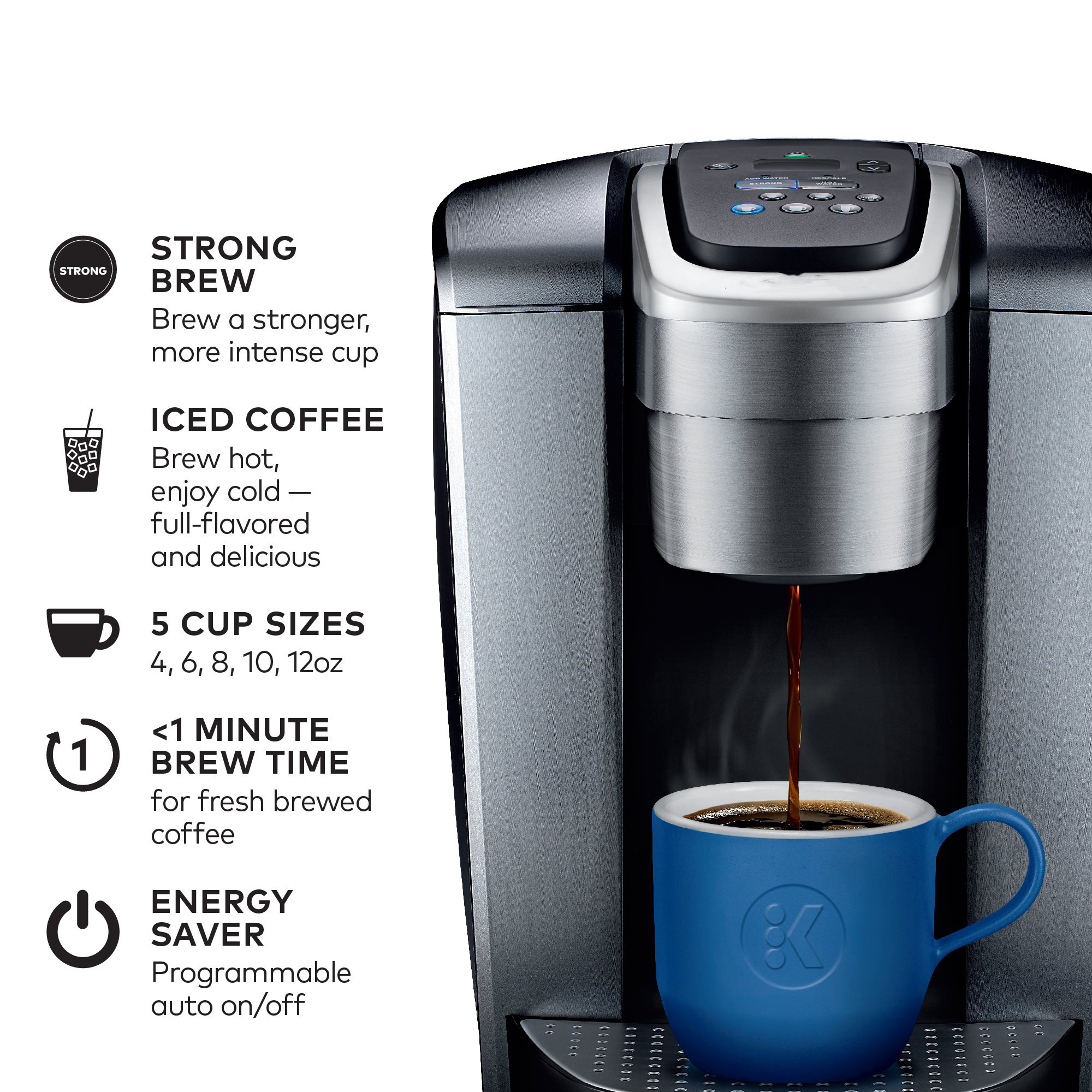 Professional Electric Espresso Coffee Machine Automatic Espresso Coffee Makers With Iced Coffee Capability