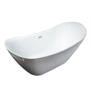 Freestanding Bathtub Cupc Luxury Adult Soaking Tub Bathroom Tub Custom Colors Arylic Indoor Modern Bath Tub for 5 Years Kid 1.8m