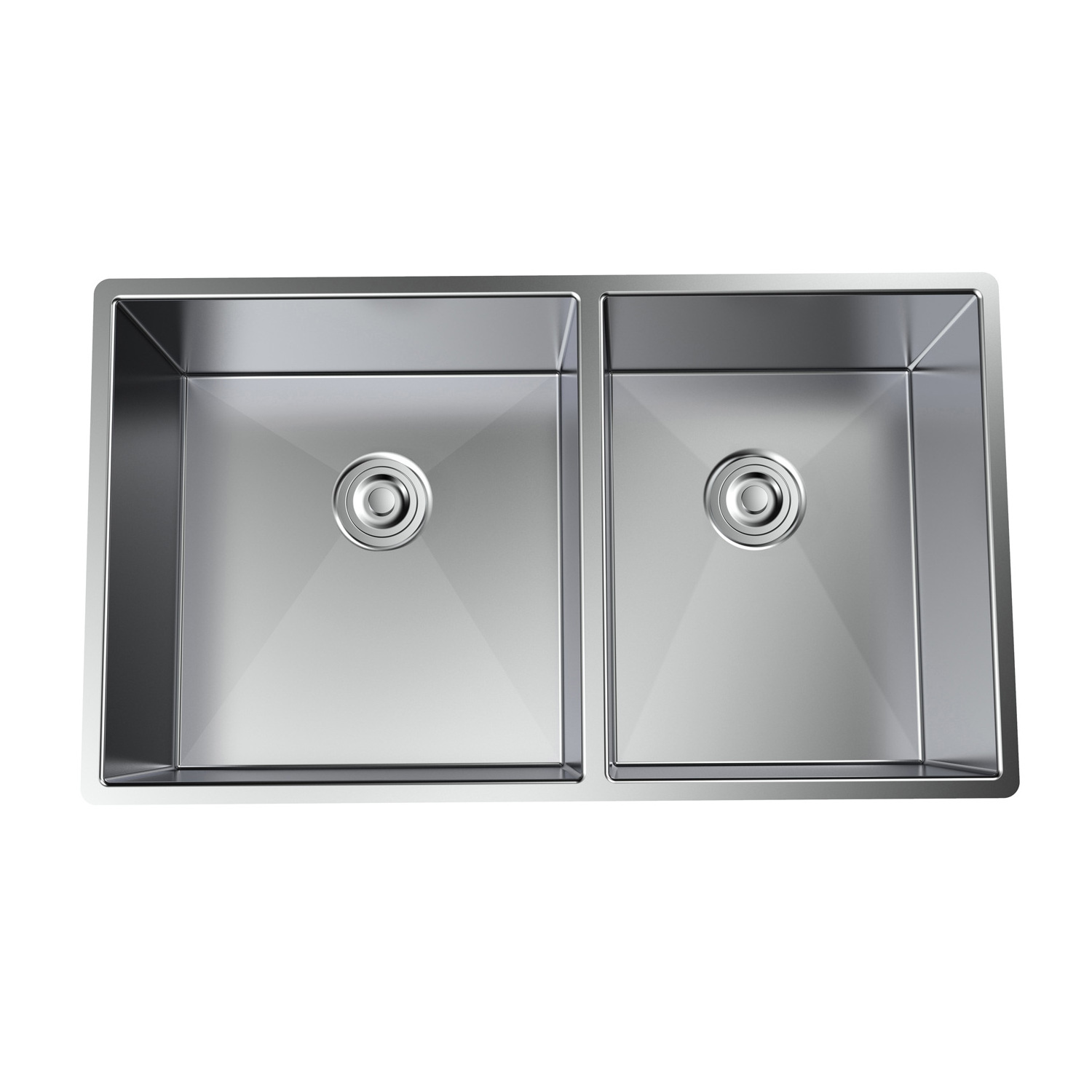 Kraus Standard PRO 33-Inch 16 Gauge Undermount 60/40 Double Bowl Stainless Steel Kitchen Sink