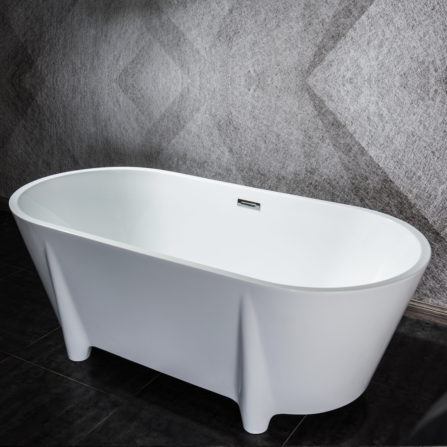 Freestanding Bathtub Cupc Luxury Adult Soaking Tub Bathroom Tub Custom Colors Arylic Indoor Modern Drainer 5 Years Center 1.8m