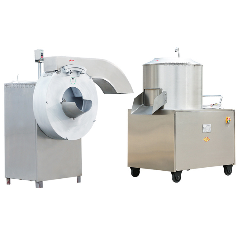 Automatic Industrial Taro Potato Peeler and Slicer Machine