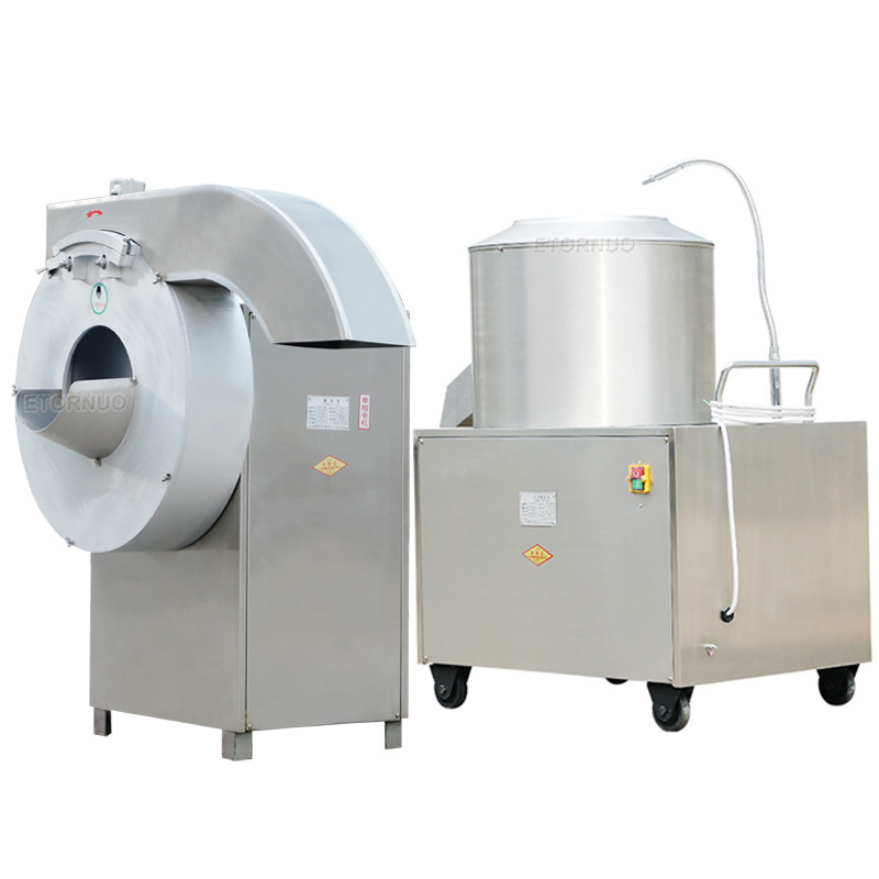 Automatic Industrial Taro Potato Peeler and Slicer Machine