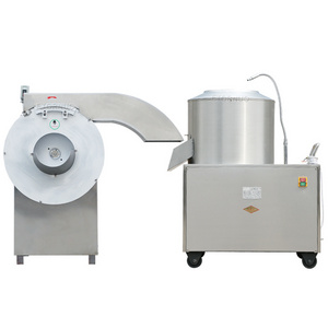 Industrial Electric Automatic Beet Root Carrot Cassava Potato Washing Peeling Cutting Machine