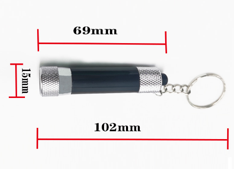 Aluminum alloy mini portable 3 LED key chain lamp small flashlight key lamp night lighting flashlight